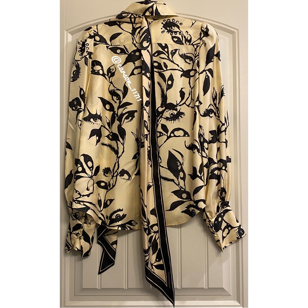 Zimmermann Ladybeetle Scarf Tie Silk Shirt - Picture 12 of 12
